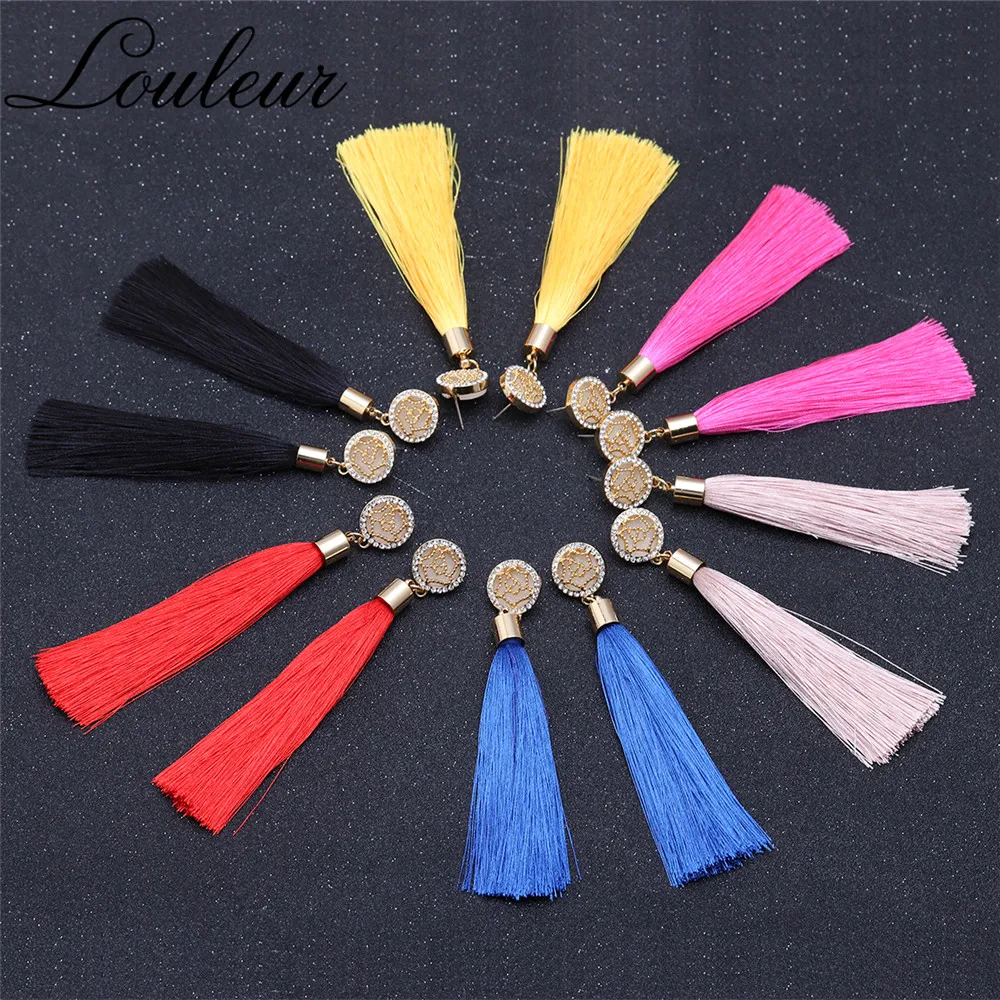 Louleur 2019 Bohemian Crystal Long Tassel Drop Earrings for Women Gold Flower Ethnic Red Black Fringe Dangle Earring Jewelry
Louleur 2019 Bohemian Crystal Long Tassel Drop Earrings for Women Gold Flower Ethnic Red Black Fringe Dangle Earring Jewelry