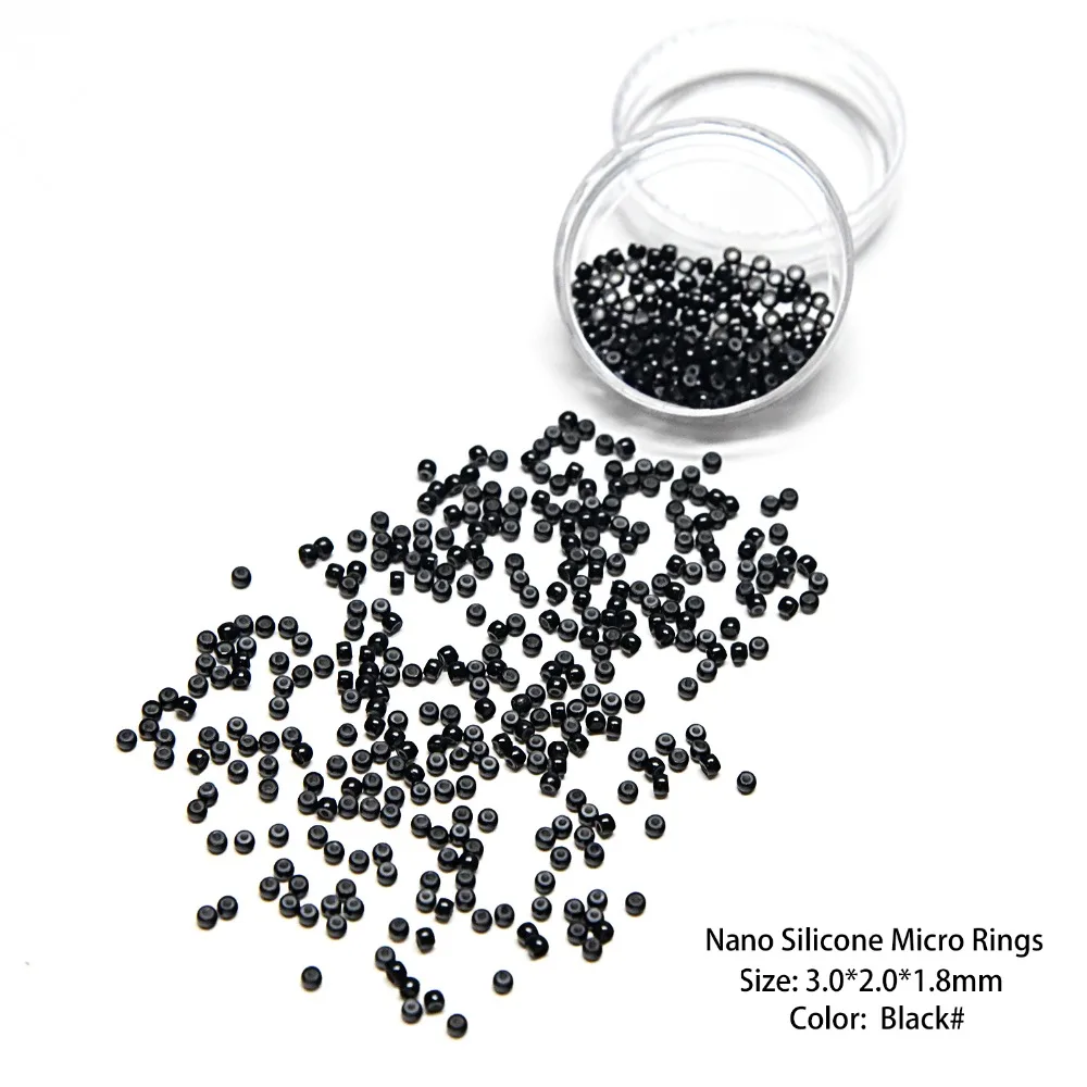 Neitsi Silicone Nano Ring Beads For Micro Loop Links Fusion Keratin Human Hair Extensions Black 1000 Beads
Neitsi Silicone Nano Ring Beads For Micro Loop Links Fusion Keratin Human Hair Extensions Black 1000 Beads