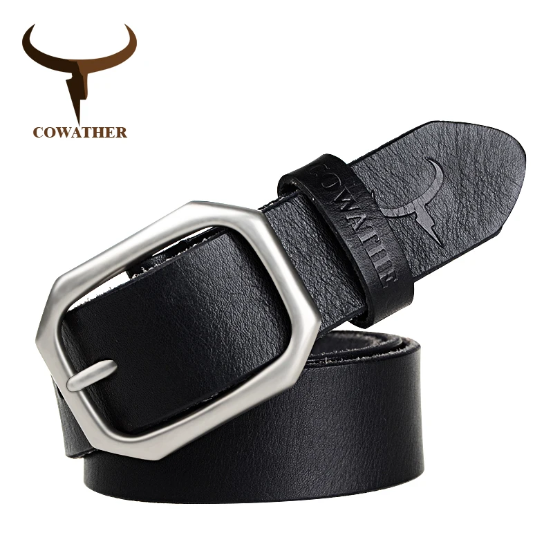 COWATHER 100% top cow genuine leather men belts style male strap new fashion pin buckle alloy black brown coffee free shipping
COWATHER 100% top cow genuine leather men belts style male strap new fashion pin buckle alloy black brown coffee free shipping