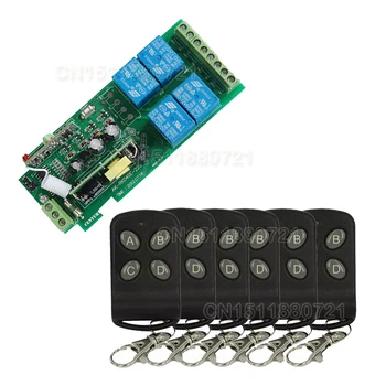Free Ship 85v~250V 110V 220V 230V 4CH RF Wireless Remote Control Relay Switch Security System Garage Doors, Gate Electric Doors
Free Ship 85v~250V 110V 220V 230V 4CH RF Wireless Remote Control Relay Switch Security System Garage Doors, Gate Electric Doors