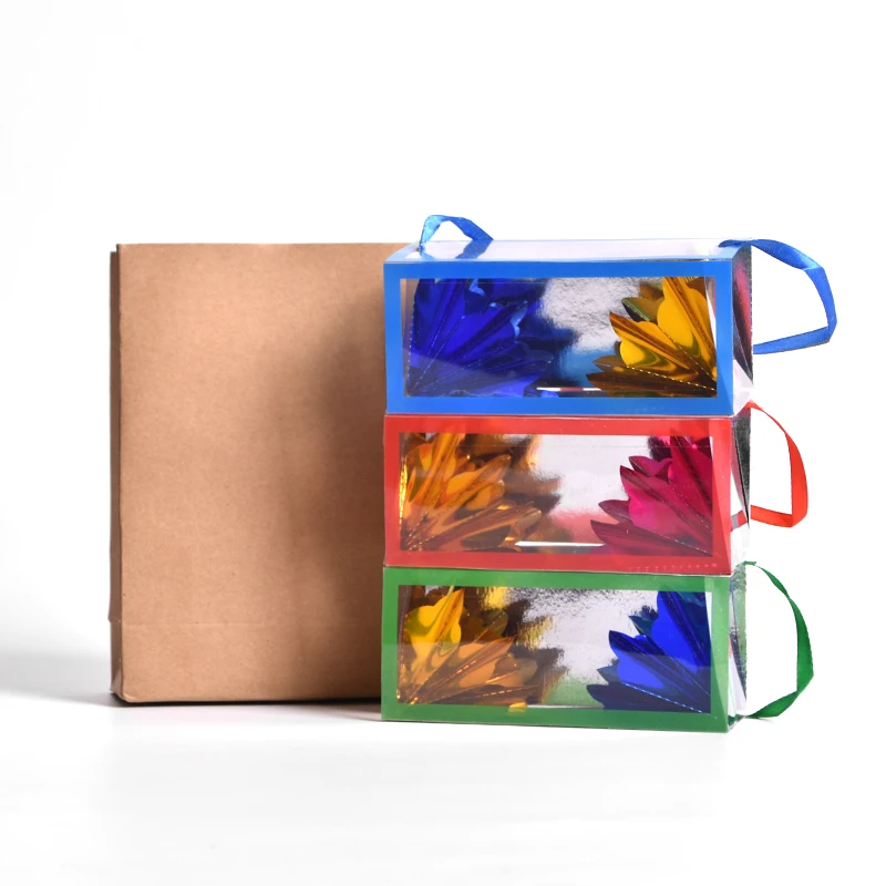Super-Mini-Delux-Paper-Bag-Appearing-Flower-Box-Magic-Tricks-Stage-Magic-Flowers-From-Empty-Bag