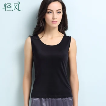 Spring Silk Vest 100% Female Silk Color Double-sided Silk Knitted Vest Primer Sleeveless Blouse 
Spring Silk Vest 100% Female Silk Color Double-sided Silk Knitted Vest Primer Sleeveless Blouse