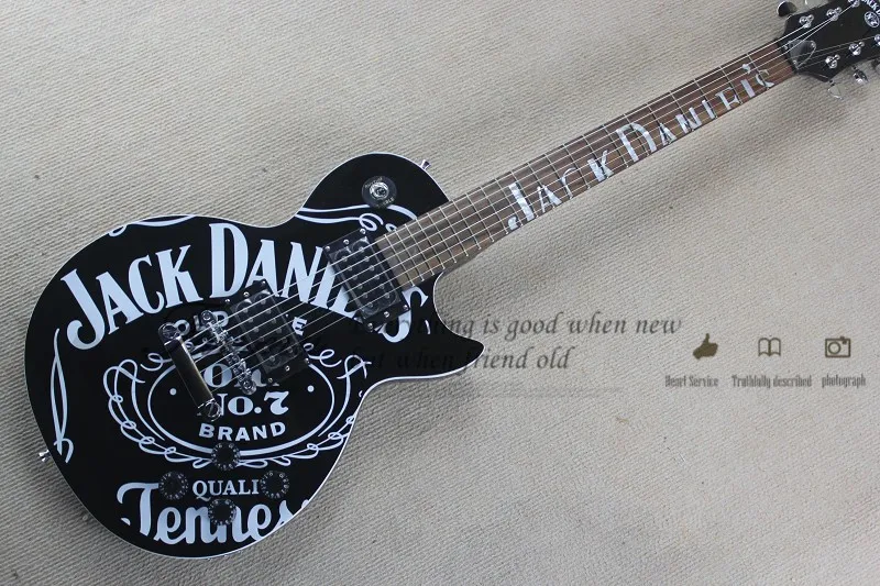 Factory Custom Black Electric Guitar with Rosewood Fingerboard,White Pattern,Chrome Hardwares,Floyd Rose,Offer Customized
Factory Custom Black Electric Guitar with Rosewood Fingerboard,White Pattern,Chrome Hardwares,Floyd Rose,Offer Customized