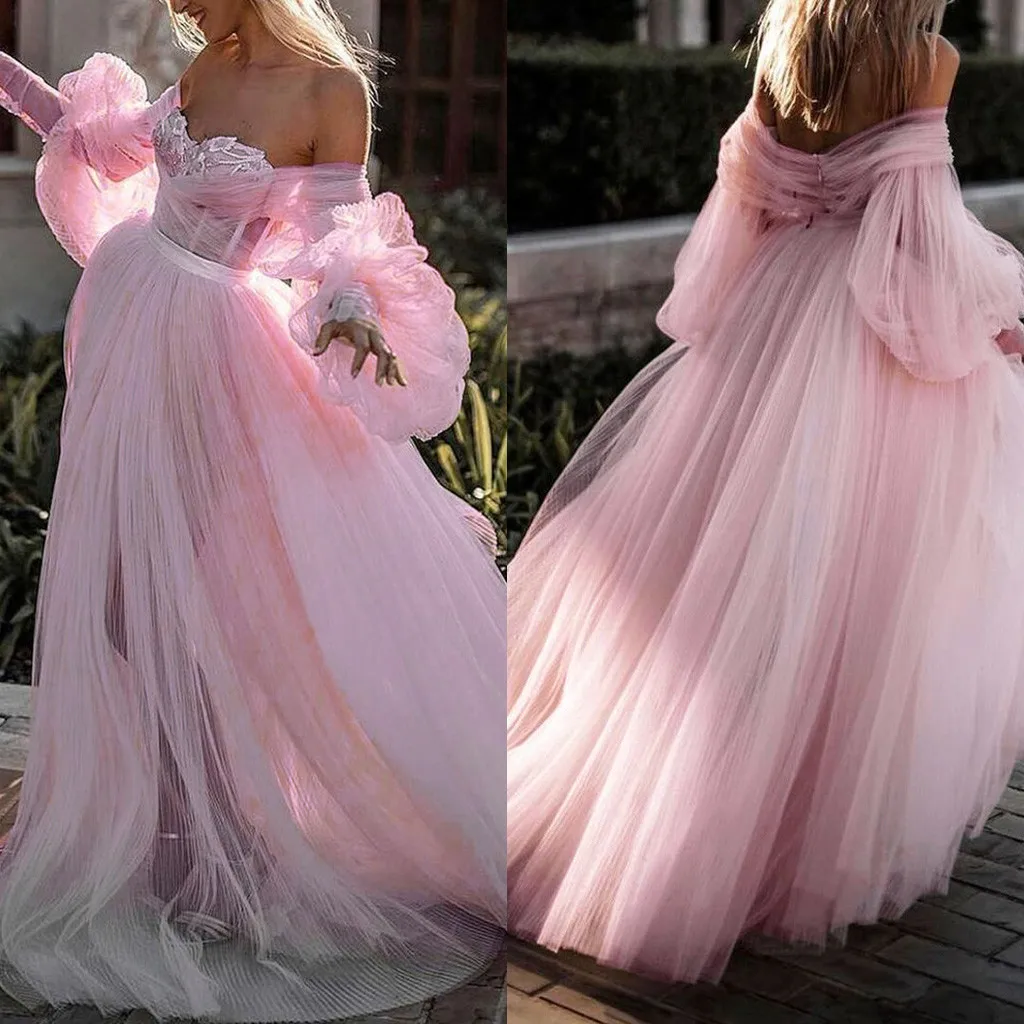 2019 Women Summer Dress new Arrival Off Shoulder Lace Wedding Elegant Chiffon Evening Party Dress Ball Gown vestido mujer femme
2019 Women Summer Dress new Arrival Off Shoulder Lace Wedding Elegant Chiffon Evening Party Dress Ball Gown vestido mujer femme