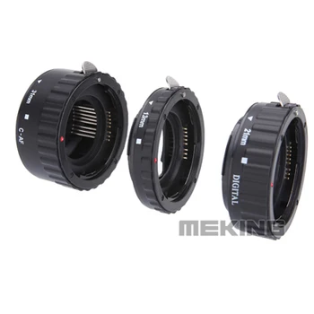 Meking Auto Focus Close Up Ring Adapter Macro Shooting Extension Tube for Canon 5DII 70D 700D 100D
Meking Auto Focus Close Up Ring Adapter Macro Shooting Extension Tube for Canon 5DII 70D 700D 100D