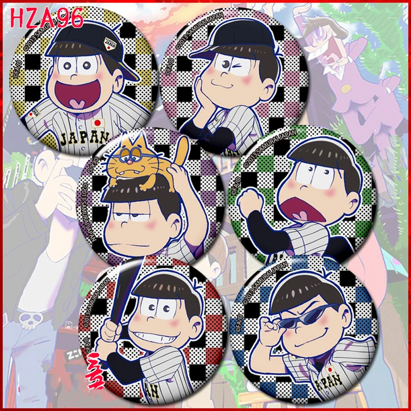 ZXFJXR 58MM Funny Osomatsu San Matsuno San Todomatsu Choromatsu Sports Baseball Badge Pins Broochs Icons Backpack
ZXFJXR 58MM Funny Osomatsu San Matsuno San Todomatsu Choromatsu Sports Baseball Badge Pins Broochs Icons Backpack