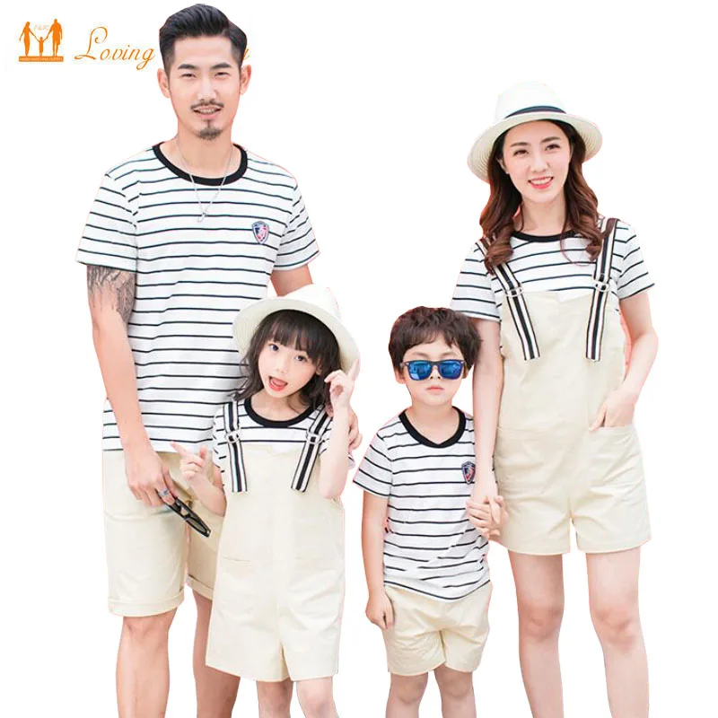 Mother Daughter Clothes Family Matching Outfits Striped Father and Son T shirt and Pants Family Clothes Sets Family Clothing
Mother Daughter Clothes Family Matching Outfits Striped Father and Son T shirt and Pants Family Clothes Sets Family Clothing