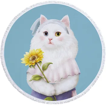 Women Large Bath Towel for Beach Thick Round cute Pet dog Printed Beach Towel Polyester Quick Compressed Towel Tapestry Yoga Mat
Women Large Bath Towel for Beach Thick Round cute Pet dog Printed Beach Towel Polyester Quick Compressed Towel Tapestry Yoga Mat