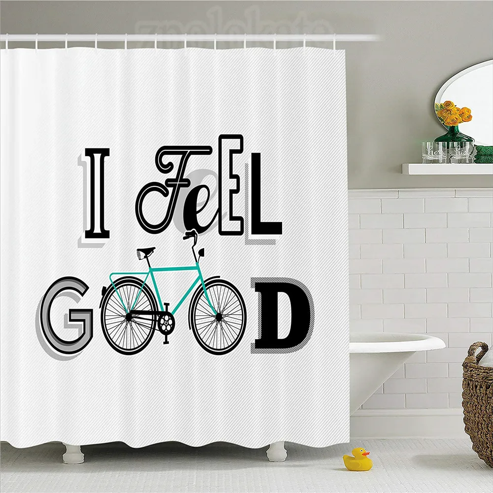 Vintage Decor Shower Curtain Motivation Quote with Old Bicycle Exercise Sports Leisure Philosophical Image Fabric Bathroom Dec
Vintage Decor Shower Curtain Motivation Quote with Old Bicycle Exercise Sports Leisure Philosophical Image Fabric Bathroom Dec