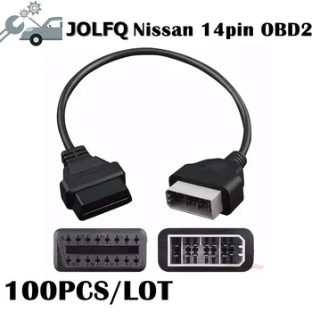 Factory price!!!100PCS/LOT OBD2 Cable Adapter For Nissan 14 Pin to OBD OBDII 16 Pin Female Diagnostic Cable Connector Hot Sale
Factory price!!!100PCS/LOT OBD2 Cable Adapter For Nissan 14 Pin to OBD OBDII 16 Pin Female Diagnostic Cable Connector Hot Sale