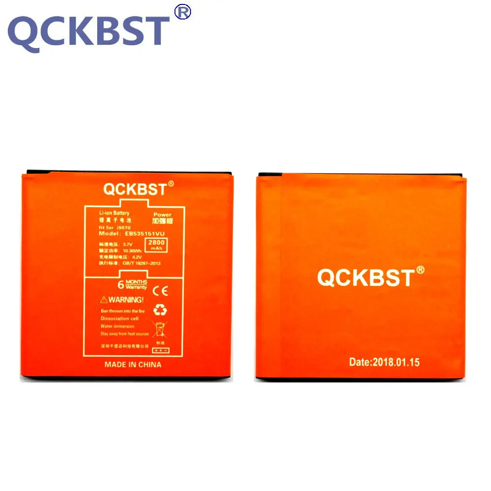 QCKBST EB535151VU Battery For Samsung Galaxy S Advance GT-I9070 i9070 W789 B9120 i659 Phone 2800mAh Li-ion Batteries
QCKBST EB535151VU Battery For Samsung Galaxy S Advance GT-I9070 i9070 W789 B9120 i659 Phone 2800mAh Li-ion Batteries