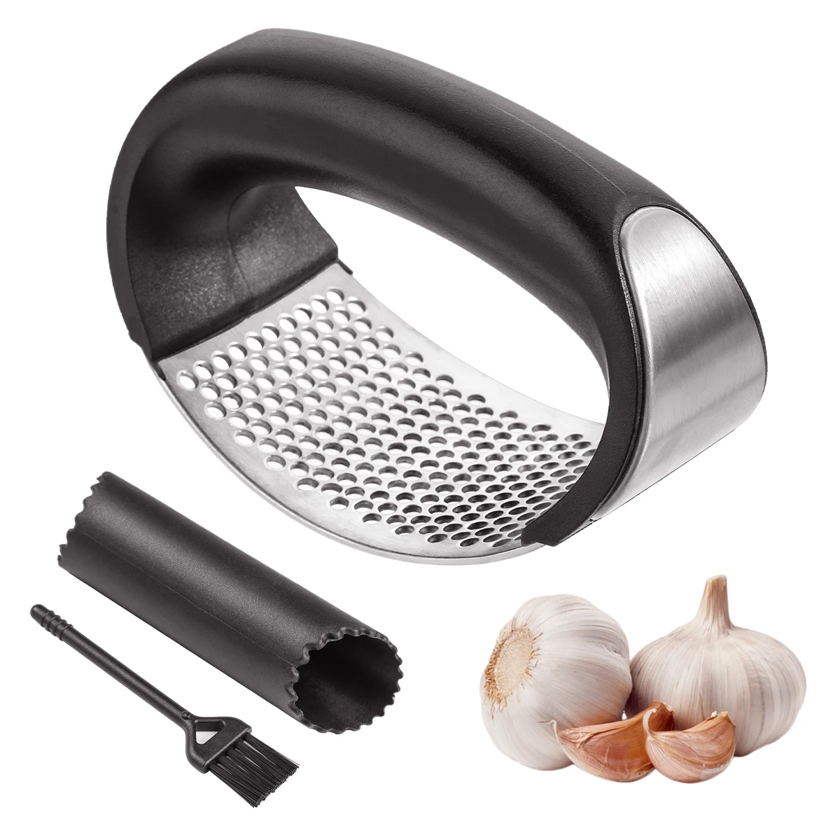 Multi-function Manual Garlic Presser Curved Garlic Grinding Slicer Chopper Stainless Steel Garlic Presses Cooking Gadgets Tool
Multi-function Manual Garlic Presser Curved Garlic Grinding Slicer Chopper Stainless Steel Garlic Presses Cooking Gadgets Tool