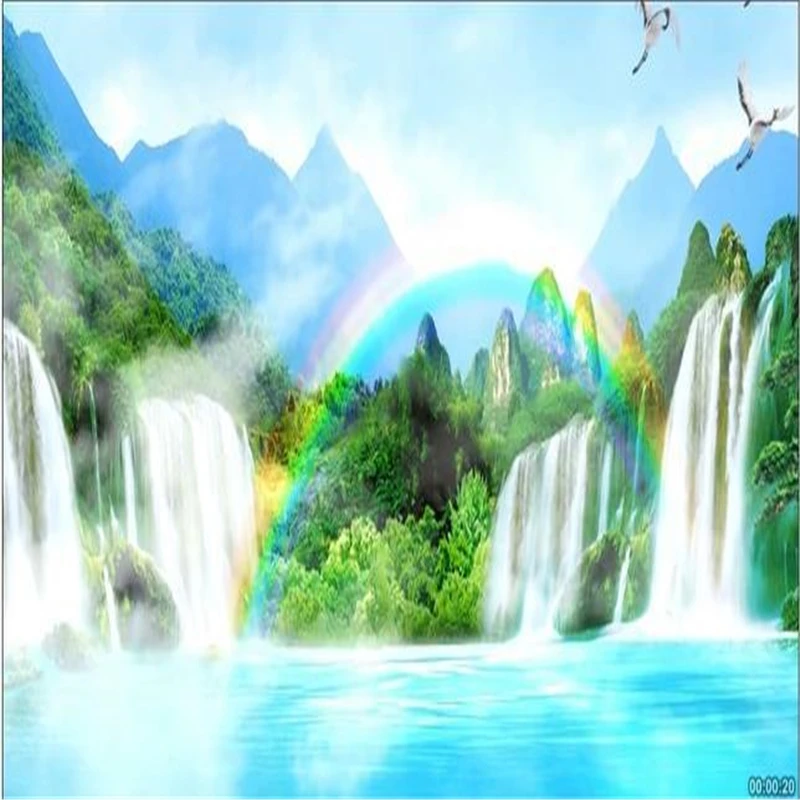 Mural 3d TV backpack wall paper Non-woven Magnificent scenery murals 3d eco-friendly wallpaper for wall wholease price
Mural 3d TV backpack wall paper Non-woven Magnificent scenery murals 3d eco-friendly wallpaper for wall wholease price