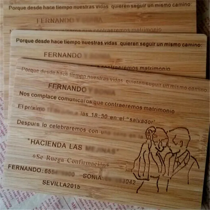 Creative Personality Wedding Wooden Invitations Cards Signs High Quality Bamboo Engraving Wedding Menu European Style Supplies
Creative Personality Wedding Wooden Invitations Cards Signs High Quality Bamboo Engraving Wedding Menu European Style Supplies
