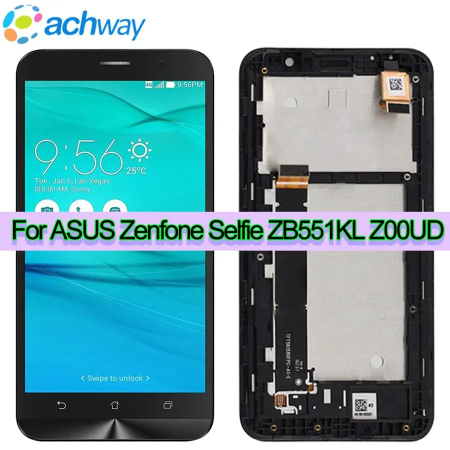 

Tested New 5.5"For Asus Zenfone GO TV ZB551KL LCD Display Touch Screen Digitizer Assembly with Frame For ASUS ZB551KL X013D LCD