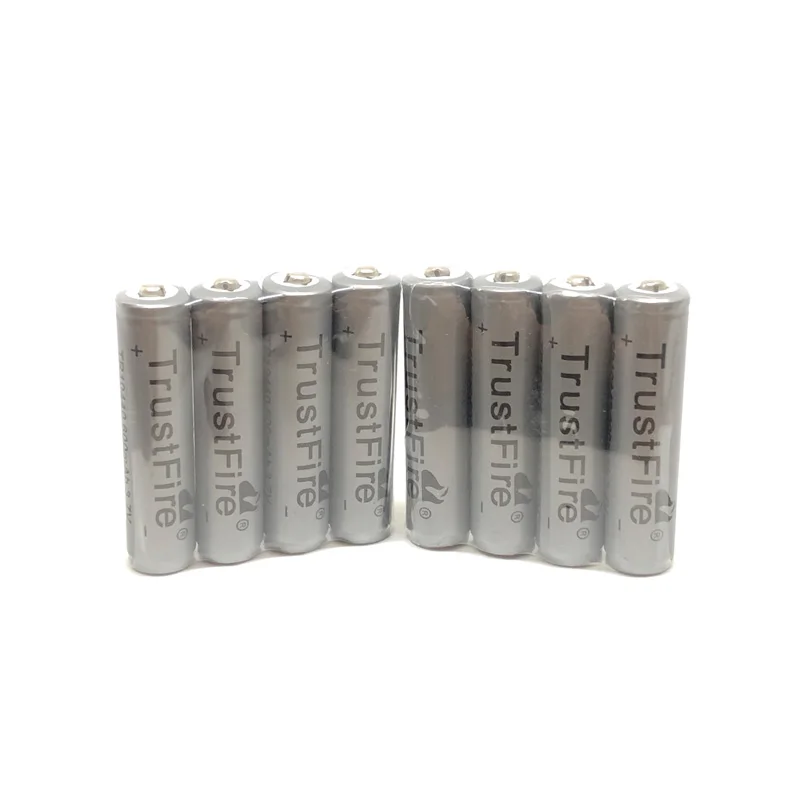 

18pcs/lot TrustFire Protected 10440/AAA 600mAh 3.7V Lithium Rechargeable Battery with PCB Power Source for LED Flashlight