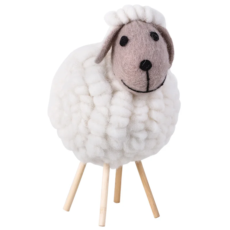 Scandinavian style Wool Animals Creative furnishings Home living Room Decoration lovely Boy Children's Toy Sheep Doll
Scandinavian style Wool Animals Creative furnishings Home living Room Decoration lovely Boy Children's Toy Sheep Doll