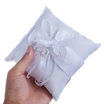 Lovely Ring Pillow Flower Buds Faux Pearls Decor Bridal Wedding Ceremony Pocket Ring Pillow Cushion Bearer with Ribbons 15*15cm
Lovely Ring Pillow Flower Buds Faux Pearls Decor Bridal Wedding Ceremony Pocket Ring Pillow Cushion Bearer with Ribbons 15*15cm