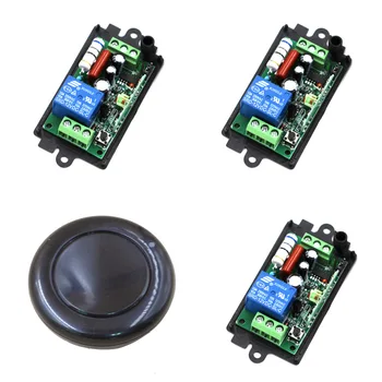 New Type 110V 220V RF Wireless Remote Control Lighting Switch ON/OFF 1 Channal Relay Switch Receiver and Round Transmitter
New Type 110V 220V RF Wireless Remote Control Lighting Switch ON/OFF 1 Channal Relay Switch Receiver and Round Transmitter