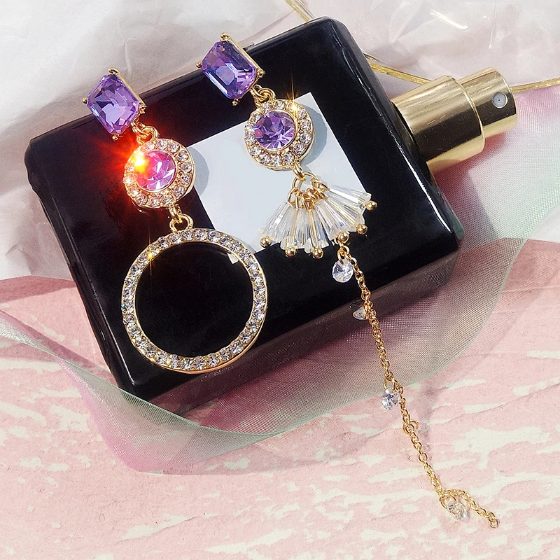 Women Fashion Jewelry Rhinestone Pendientes Korean Big Small Circle Water Drop Crystal Asymmetric Statement ZA Earrings For
Women Fashion Jewelry Rhinestone Pendientes Korean Big Small Circle Water Drop Crystal Asymmetric Statement ZA Earrings For