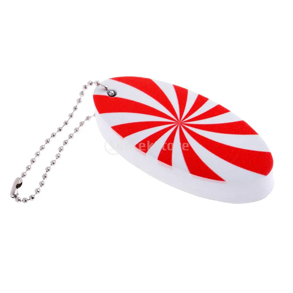 Lightweight EVA Floating Marine Kayak Boat Yacht Sailing Key Ring Chain Buoyant Float - Red and White Surfboard Shape | Спорт и