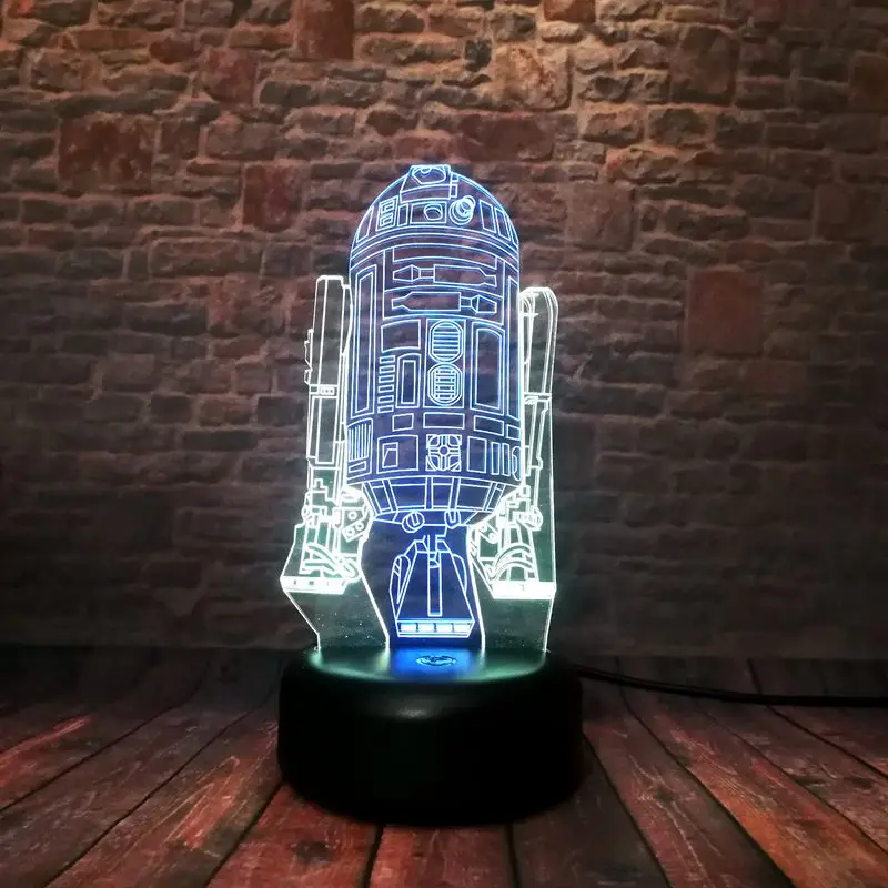 Star Wars R2D2 Figure Model 3D Nightlight LED Mixed Colors Changing Light R2-D2 Figma Toys
Star Wars R2D2 Figure Model 3D Nightlight LED Mixed Colors Changing Light R2-D2 Figma Toys