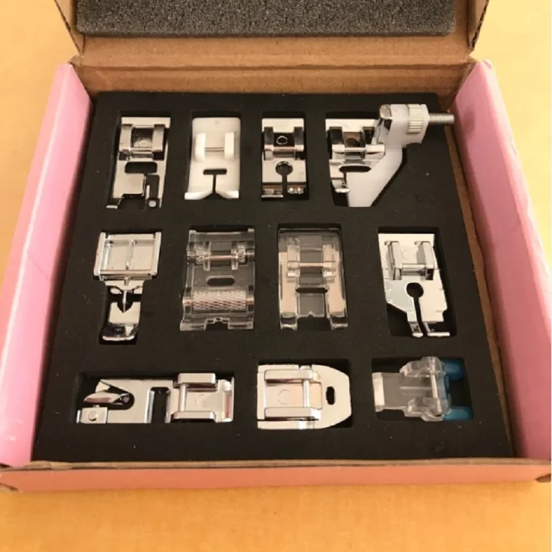 11Pcs/Box Stainless Steel DIY Sewing Machine Presser Foot Feet For Brother Singer Janome Domestic Home Sewing Accessories
11Pcs/Box Stainless Steel DIY Sewing Machine Presser Foot Feet For Brother Singer Janome Domestic Home Sewing Accessories