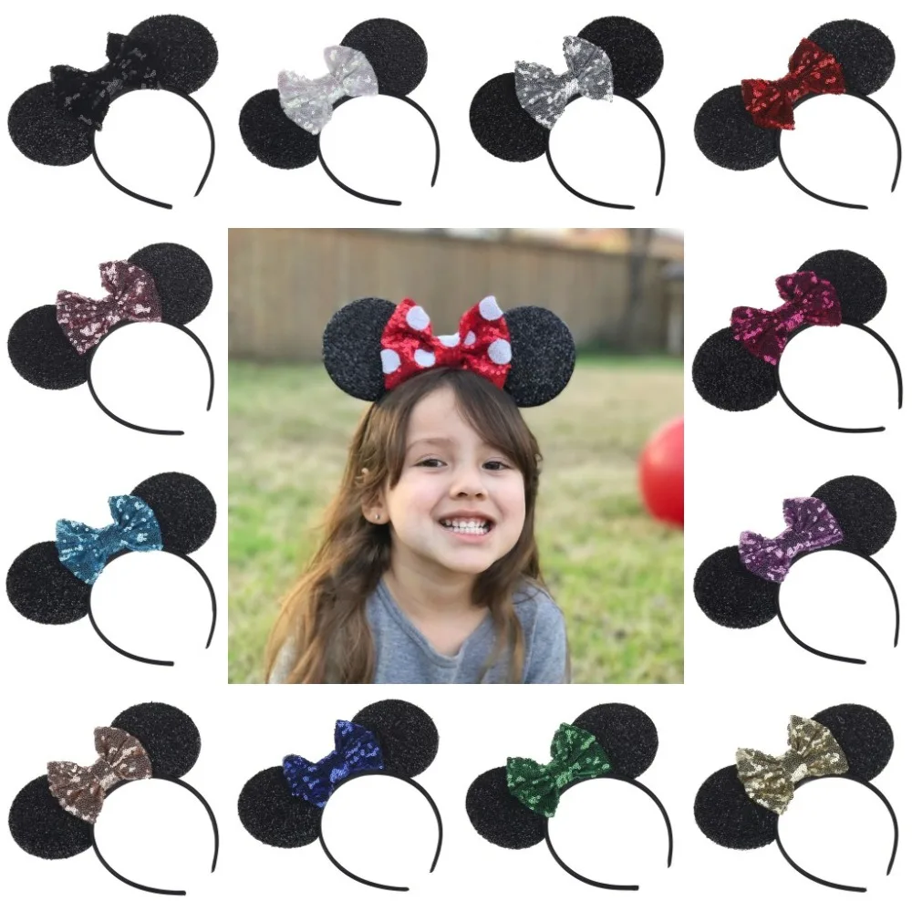 YUZEHD 10PC/lot Children Hair Accessories Minnie Mouse Ears Hairbands Sequin Bowknot Headband for Girls mouse headband
YUZEHD 10PC/lot Children Hair Accessories Minnie Mouse Ears Hairbands Sequin Bowknot Headband for Girls mouse headband