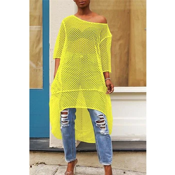 Women Blouse Summer Solid Hollow Out Blouse Casual Shirt Fashion Mesh Tops Summer Loose Streetwear Plus Size Women Shirt Tops
Women Blouse Summer Solid Hollow Out Blouse Casual Shirt Fashion Mesh Tops Summer Loose Streetwear Plus Size Women Shirt Tops