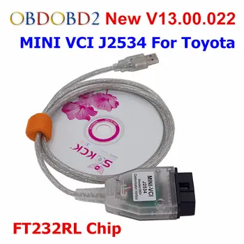 Latest V13.00.022 MINI VCI J2534 For Toyota TIS Techstream Interface OBDII Standard Communication Diagnostic MINI-VCI USB Cable
Latest V13.00.022 MINI VCI J2534 For Toyota TIS Techstream Interface OBDII Standard Communication Diagnostic MINI-VCI USB Cable