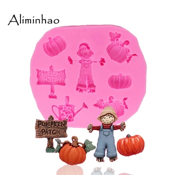 B1320 Halloween pumpkin and boy Mold Fondant Cake Decorating Tools Cake Silicone Molds Gumpaste Chocolate Candy Clay Moulds
B1320 Halloween pumpkin and boy Mold Fondant Cake Decorating Tools Cake Silicone Molds Gumpaste Chocolate Candy Clay Moulds