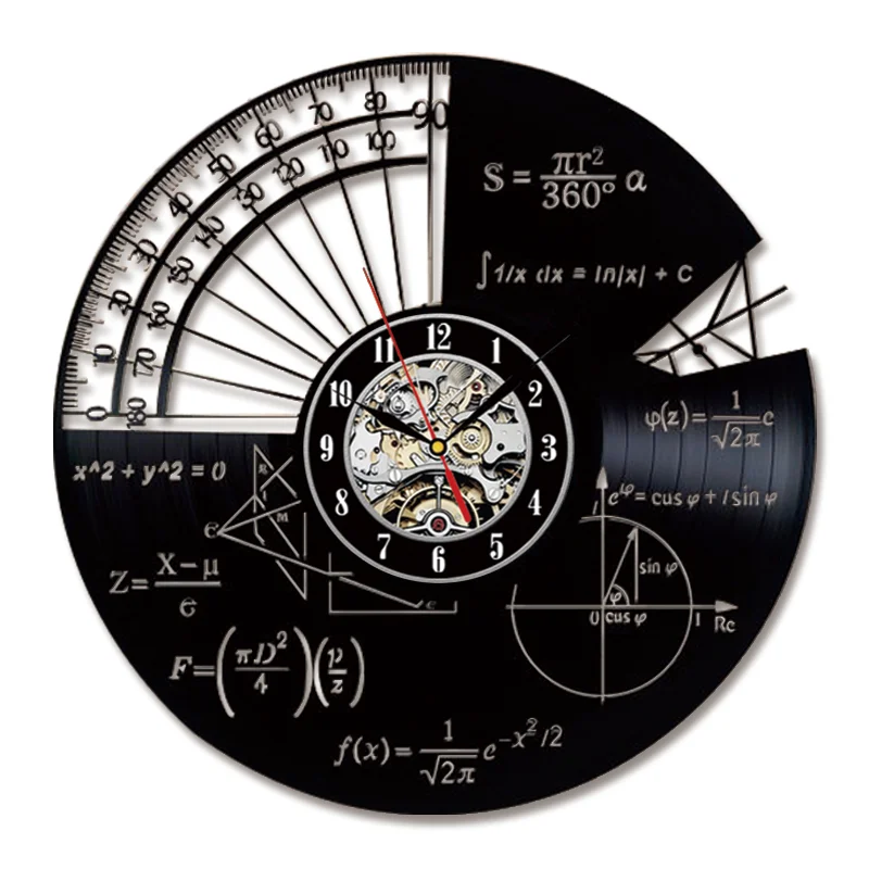 Math Theme Wall Clock Modern Design Retro Style Decorative Study Clocks Vinyl LP CD Record Wall Watch Home Decor Silent 12 inch
Math Theme Wall Clock Modern Design Retro Style Decorative Study Clocks Vinyl LP CD Record Wall Watch Home Decor Silent 12 inch