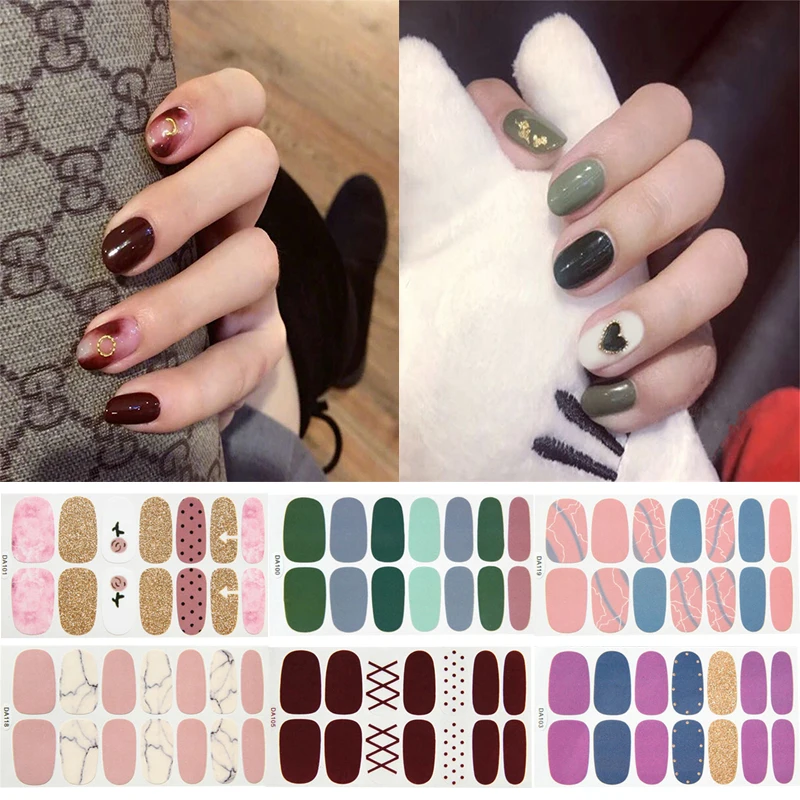 14tips Stickers Colorful Self-adhesive Nail Art Wraps Hot Sale Fashion Nail Polish Stickes Manicure Full Wrap Tools Decorations
14tips Stickers Colorful Self-adhesive Nail Art Wraps Hot Sale Fashion Nail Polish Stickes Manicure Full Wrap Tools Decorations