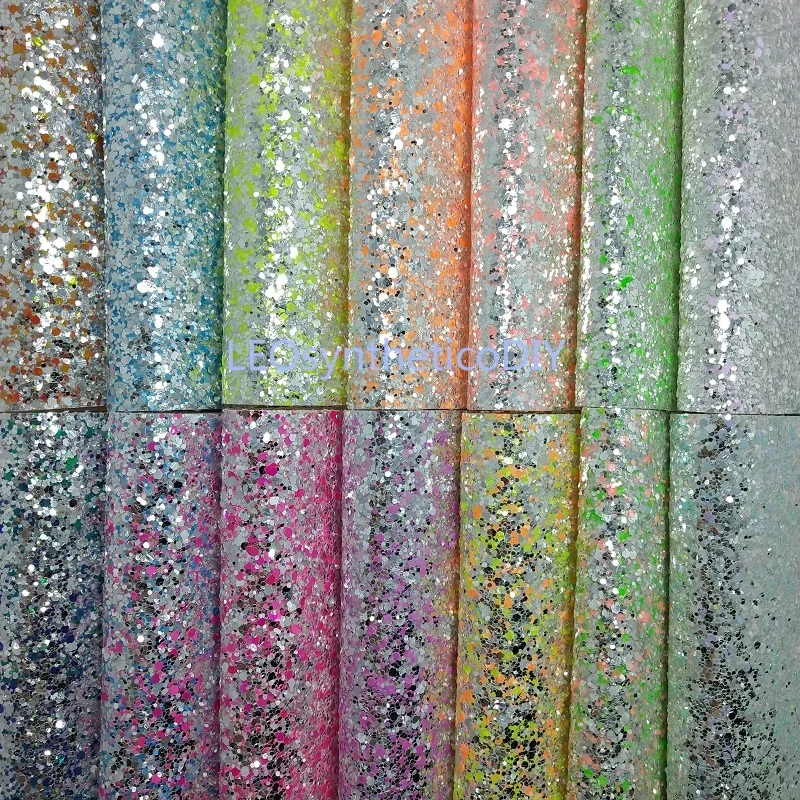 1PC 21X29CM Chunky Glitter Leather For Making Bows Accessories LEOsyntheticoDIY T132
1PC 21X29CM Chunky Glitter Leather For Making Bows Accessories LEOsyntheticoDIY T132