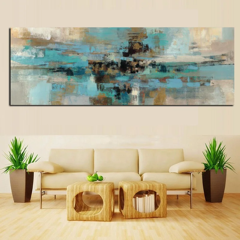 HD-Print-Canvas-Painting-Light-Blue-Landscape-Abstract-Oil-painting-on-Canvas-Wall-Art-Bedroom (1)