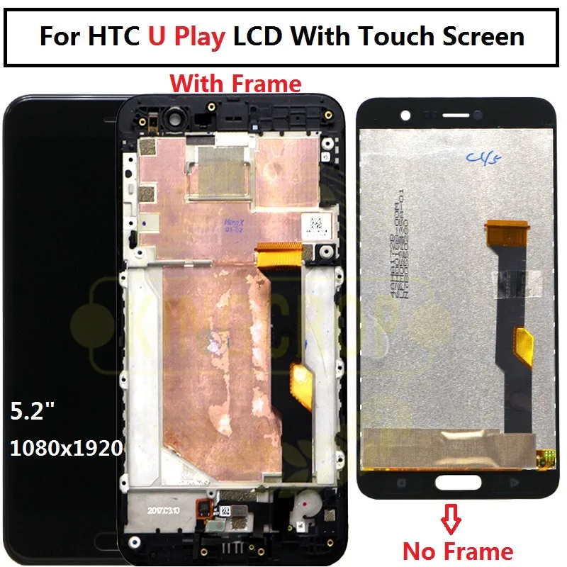 100% Протестировано для HTC U play ЖК-дисплей Дисплей кодирующий преобразователь