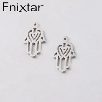 Fnixtar Hollow Hand Charms Mirror Polishe Stainless Steel DIY Hamsa Hand Charms For Bracelet Making 12.5*20mm 20piece/lot
Fnixtar Hollow Hand Charms Mirror Polishe Stainless Steel DIY Hamsa Hand Charms For Bracelet Making 12.5*20mm 20piece/lot