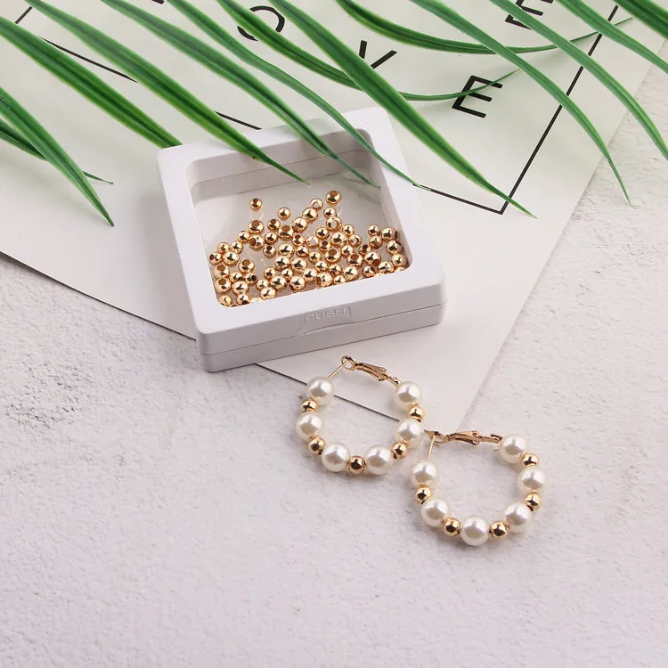 kc gold white k plated beads ball earring accessories diy handmade material for pendant necklace 100pcs
kc gold white k plated beads ball earring accessories diy handmade material for pendant necklace 100pcs