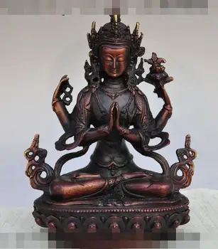 Free shipping S00318 9" chinese buddhism bronze 4 Arms Chenrezig Tara Kwan-Yin goddess buddha statue
Free shipping S00318 9" chinese buddhism bronze 4 Arms Chenrezig Tara Kwan-Yin goddess buddha statue