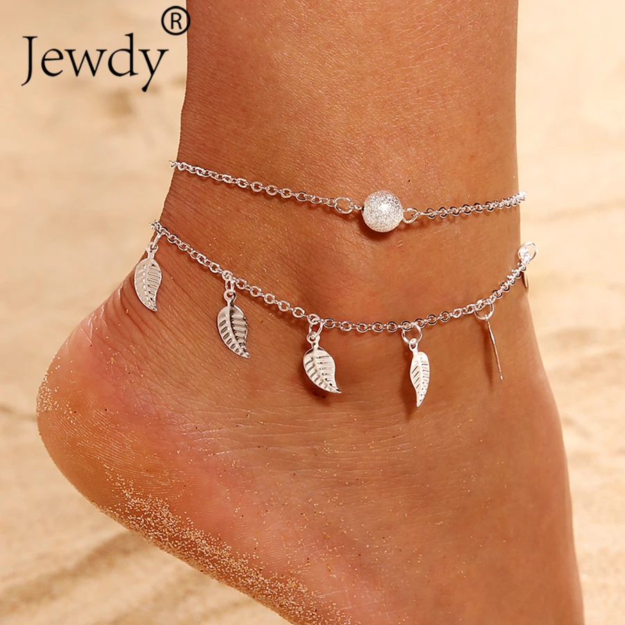 2 Color Multilayer Leaves Pendant Anklet Summer Beach Foot Chain Bohemian Handmade Beads Anklets Foot Gothic Boho Jewelry
2 Color Multilayer Leaves Pendant Anklet Summer Beach Foot Chain Bohemian Handmade Beads Anklets Foot Gothic Boho Jewelry
