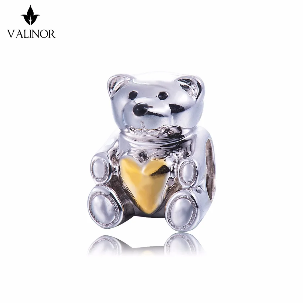 Video! Golden Heart Teddy Bear 925 Sterling Silver beads charms fit Bracelets Never change color DDBJ085 
Video! Golden Heart Teddy Bear 925 Sterling Silver beads charms fit Bracelets Never change color DDBJ085