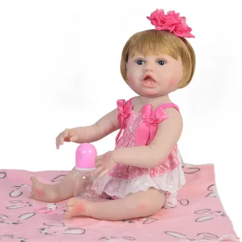 Silicone reborn baby dolls 23"57cm girl bebes reborn doll can bathe children gift toy dolls menina boneca reborn
Silicone reborn baby dolls 23"57cm girl bebes reborn doll can bathe children gift toy dolls menina boneca reborn