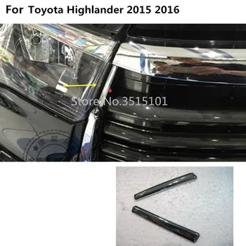 Top Quality car protect detector ABS chrome trim Front up head Grid Grill Grille panel 2pcs For toyota Highlander 2015 2016 2017 
Top Quality car protect detector ABS chrome trim Front up head Grid Grill Grille panel 2pcs For toyota Highlander 2015 2016 2017