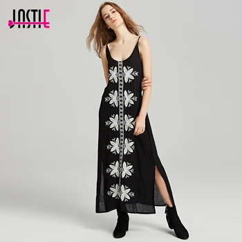 Jastie Bohemian People Embroidery Women Dress 2018 Summer Casual Beach Dress Sexy Side Split Dresses Hippie Chic Female Vestidos
Jastie Bohemian People Embroidery Women Dress 2018 Summer Casual Beach Dress Sexy Side Split Dresses Hippie Chic Female Vestidos