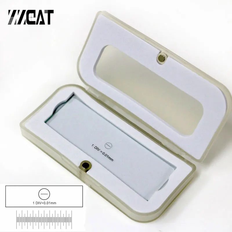 DIV 0.01MM Optical Glass Calibration Slide C1 Microscope Stage Micrometer for Measuring Tools
DIV 0.01MM Optical Glass Calibration Slide C1 Microscope Stage Micrometer for Measuring Tools