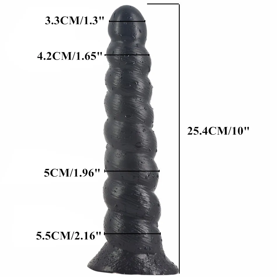 Long Conch Type Helix Realistic Dildo Conch Surface With Round Head Sex Toys For Women Insert Vagina Deep Anus Erotic Store