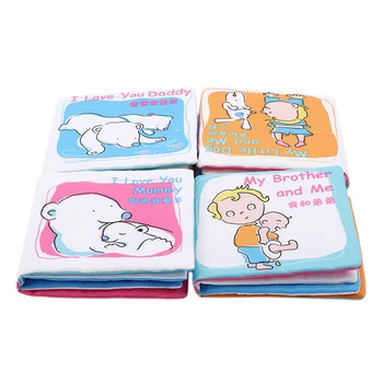 Baby Crinkle Soft Fun Cloth Books I Love Papa Mama Brother Dog Children Baby Cute Intelligence Educational Toys
Baby Crinkle Soft Fun Cloth Books I Love Papa Mama Brother Dog Children Baby Cute Intelligence Educational Toys