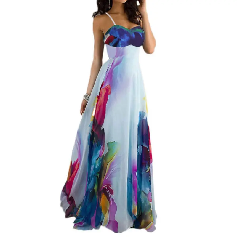 2018 Summer Vogue sexy Women NEW Vintage Sleeveless Floral Long Maxi Dresses Party Dress random color
2018 Summer Vogue sexy Women NEW Vintage Sleeveless Floral Long Maxi Dresses Party Dress random color