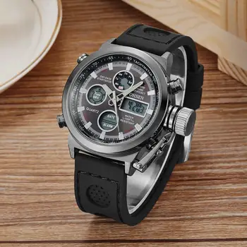 2017 OHSEN Brand Mens Fashion Digital Quartz Fashion Wristwatch Silicone Strap Black Military LCD Alarm Hand Clocks Watches Gift
2017 OHSEN Brand Mens Fashion Digital Quartz Fashion Wristwatch Silicone Strap Black Military LCD Alarm Hand Clocks Watches Gift