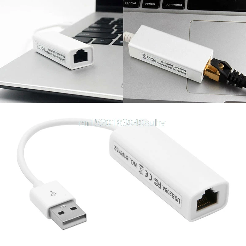 USB 2.0 Ethernet adapter 10/100 Mbps to RJ45 Lan Network Ethernet Adapter Card For Mac Android Tablet PC - L059 New hot
USB 2.0 Ethernet adapter 10/100 Mbps to RJ45 Lan Network Ethernet Adapter Card For Mac Android Tablet PC - L059 New hot